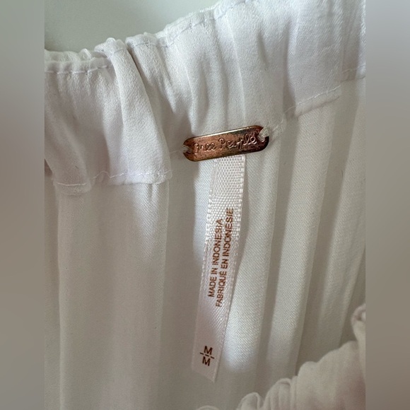 Free People Cream One-Shoulder Blouse - Picture 2 of 3